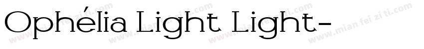 Ophélia Light Light字体转换